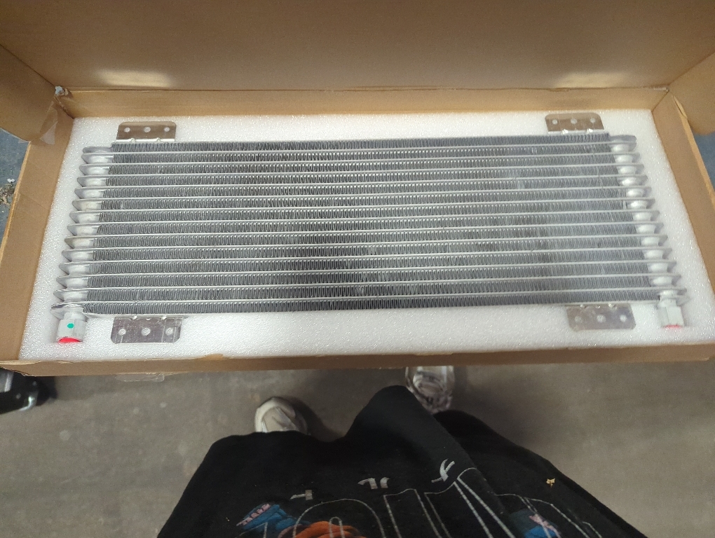LPD47391 40k Transmission Oil Cooler Kit Low Pressure Drop Trans Cooler Compatible with Heavy Duty 40,000 GVW Max Includes Mounting Hardware