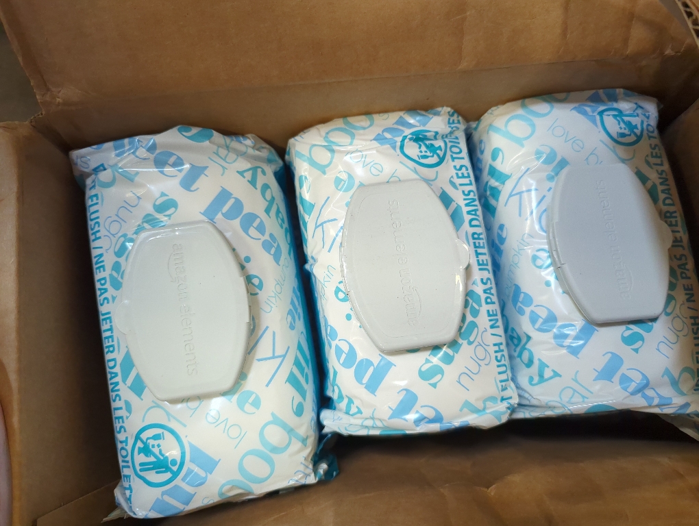 Amazon Elements Baby Wipes, Unscented, White 810 Count, 90 Count (Pack of 9) (Previously 720 Count)