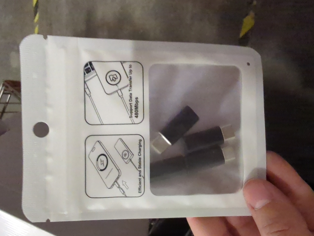 Temdan 4 Pack Lightning to USB C Adapter for iPhone 15/16 Pro/16 Pro Max/Plus,Samsung S25/S24,USB C Charger Connector Cable,for iPhone 16/15 Charger,16/15 Accessories - Black(Not for Audio/OTG)