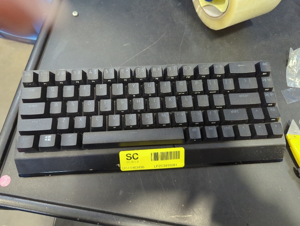 Razer BlackWidow V3 Mini HyperSpeed 65% Wireless Mechanical Gaming Keyboard: Yellow Mechanical Switches Linear & Silent - Phantom Pudding Keycaps - Chroma RGB - Up to 200 Hr Battery - Snap Tap