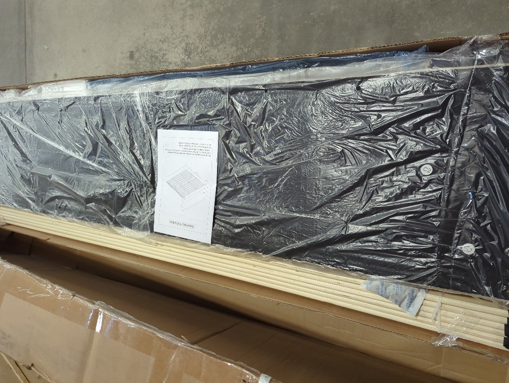 King Beige Bed Frame