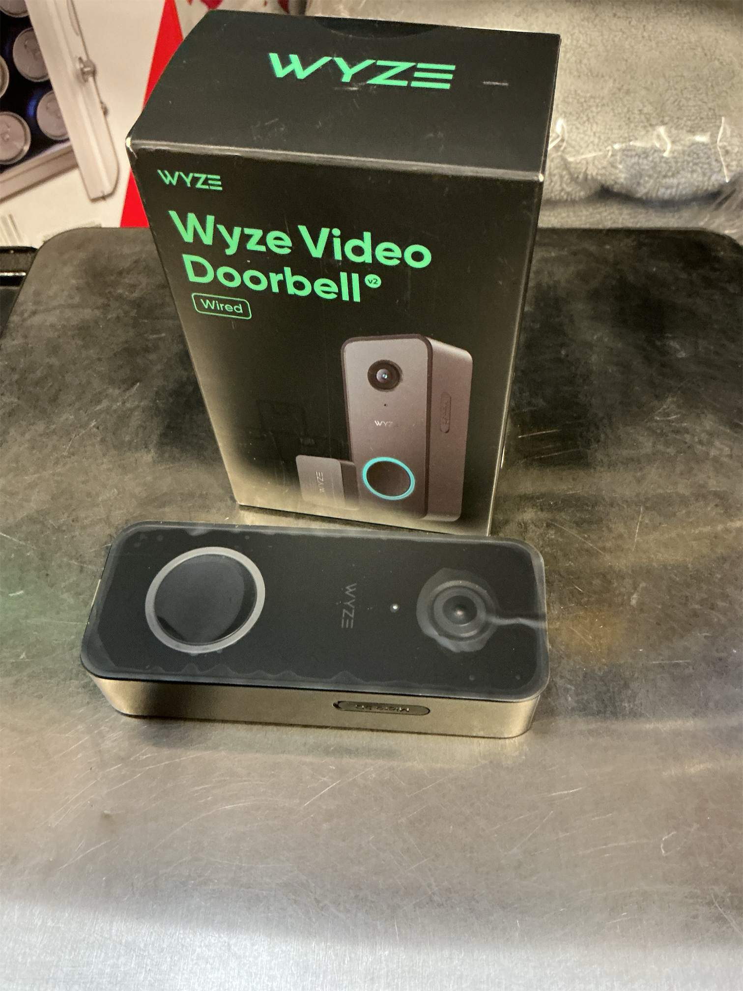 WYZE Wired Doorbell Camera v2(existing doorbell Wiring Required), 2K Security Video Doorbell, Color Night Vision, 2-Way Audio, Package Monitor, Works with Alexa & Google Assistant. Free Expert Setup