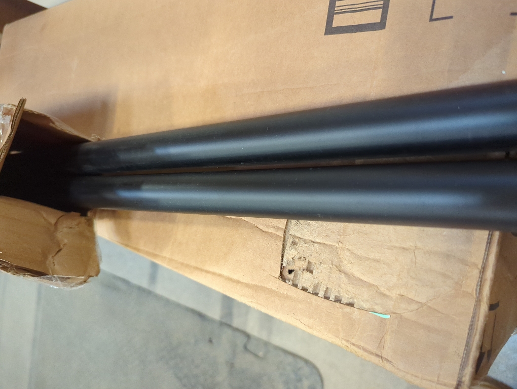 Heavy Duty Curtain Rods,1 1/4 Large Diameter Premium Nonadjustable Curtain Rod,84in/7ft Custom Window Treatment Rods with Durable Aluminum Brackets and End Caps,Black Finish