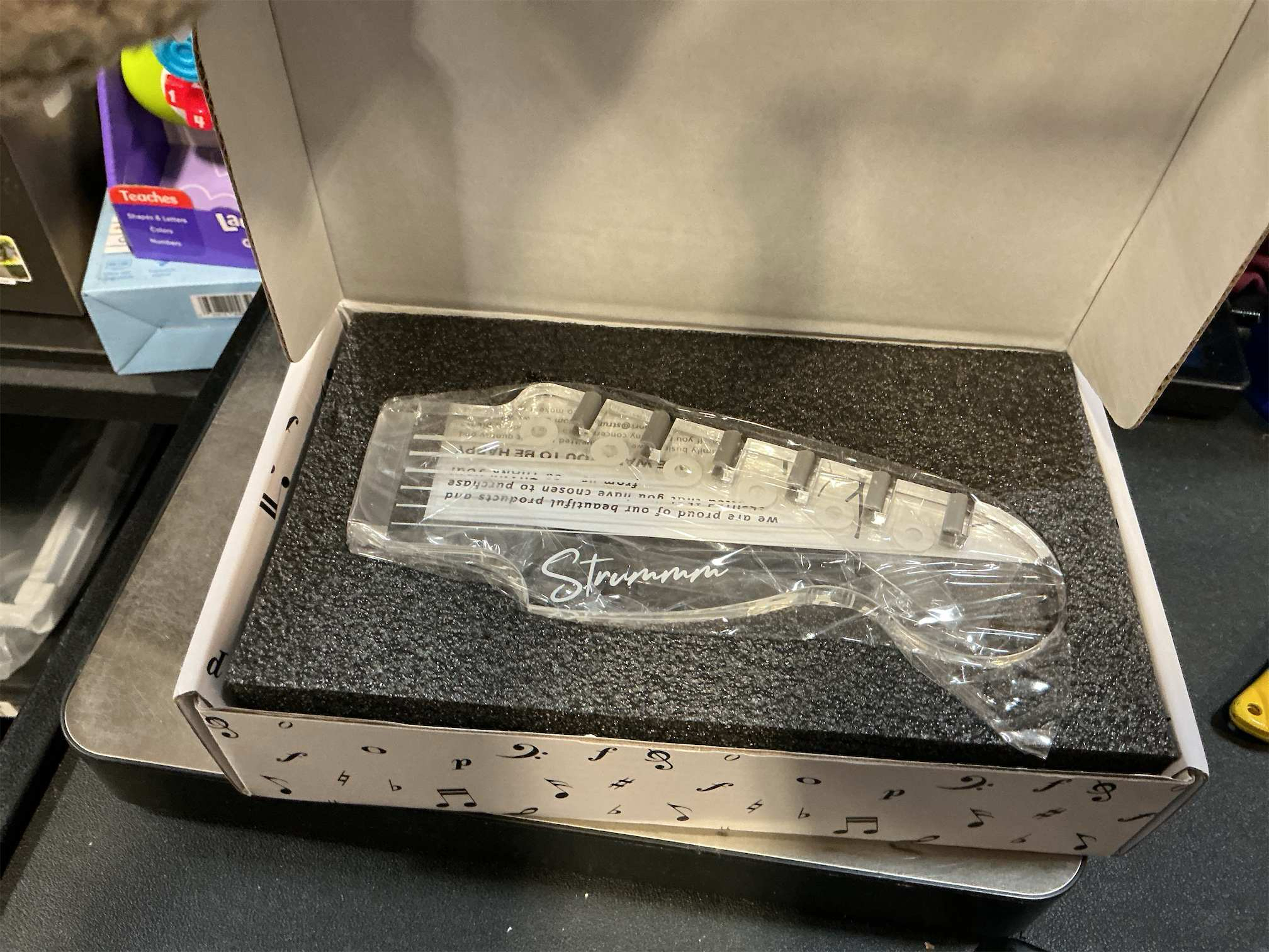 Light Up Guitar Pick Holder – 7-Color Changing LED Pick Storage Display & Night Light – USB Powered Novelty Room Decor, Holds 6 Picks – Cool Guitar Gift for Men, Musicians & Guitarists