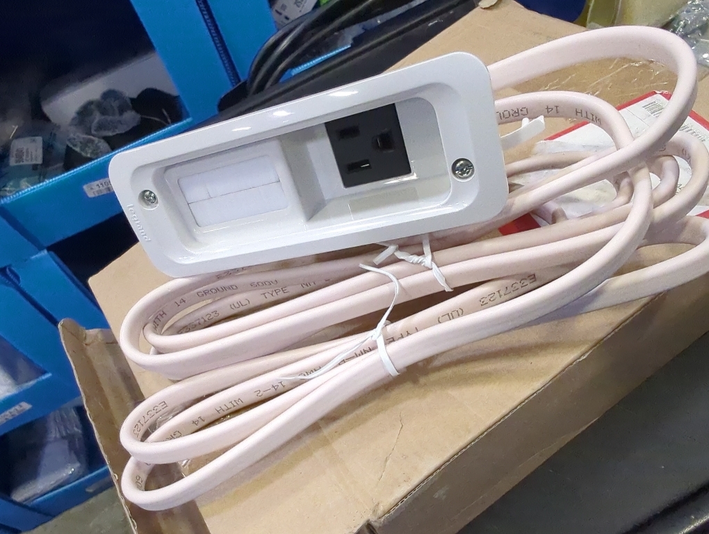 In-Wall Cable Concealer TV and Soundbar Power Kit for Mounted TVs and Soundbars