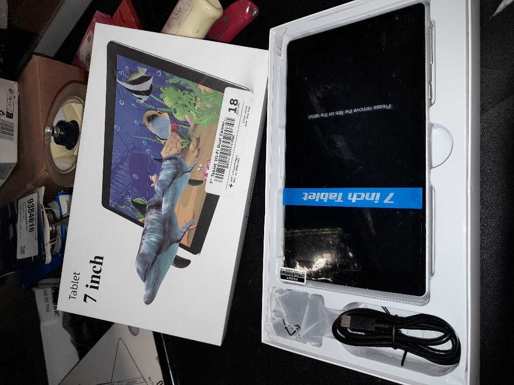 7 inch Tablet, Androi Tablet with, 2GB 32GB 1TB (Expand), Quad-Core, BT, Wi-Fi, Educational, Music