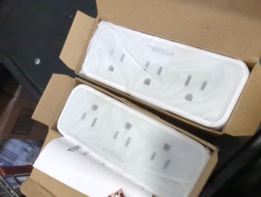 2 Pack Multi Plug Outlet Extender, TESSAN Surge Protector Wall Plug Splitter with 5 Electrical Outlet Expander, Multiple Plug Adapter for Travel Home Office