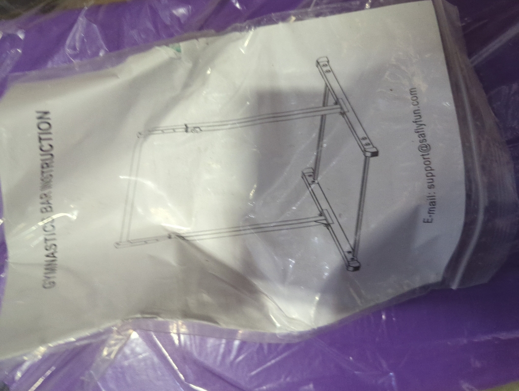 Safly Fun Gymnastics Bar for Kids | Sturdy Steel Home Gym, Adjustable Height (3 to 5 ft) with Anti-Slip Base, Easy Assembly