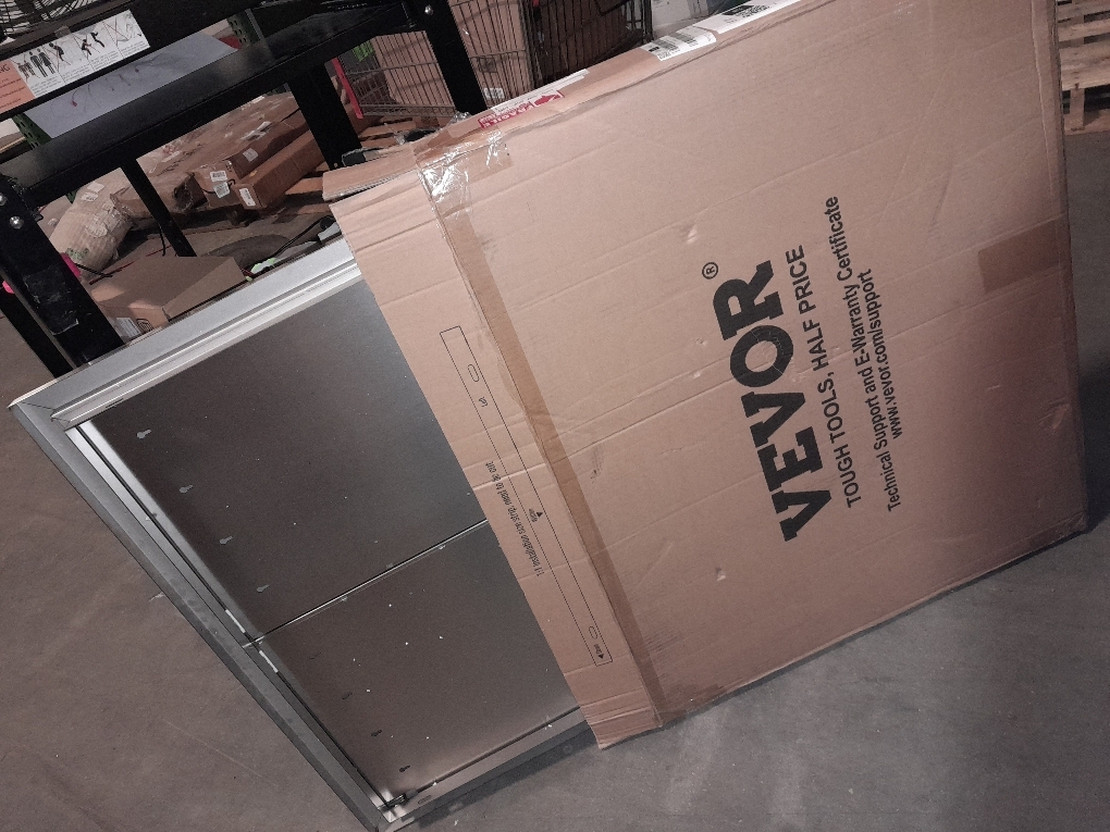 VEVOR BBQ Access Door - 31 W x 24 H Stainless Steel Flush Mount Vertical Door with Recessed Handles,for BBQ Island, Grilling Station, Outside Cabinet