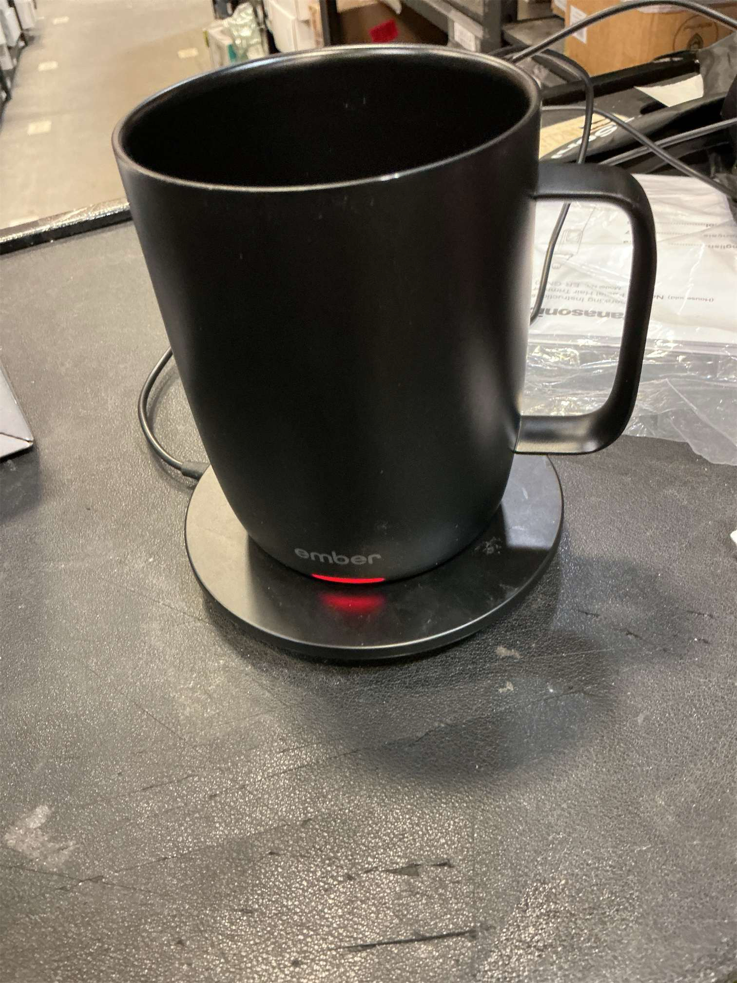 Ember Temperature Control Smart Mug 2, 14 Oz, App-Controlled Heated Coffee Mug with 80 Min Battery Life and Improved Design, Black