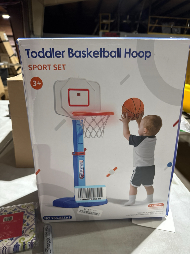 Toddler Basketball Hoop Sport Set with Adjustable Height ...