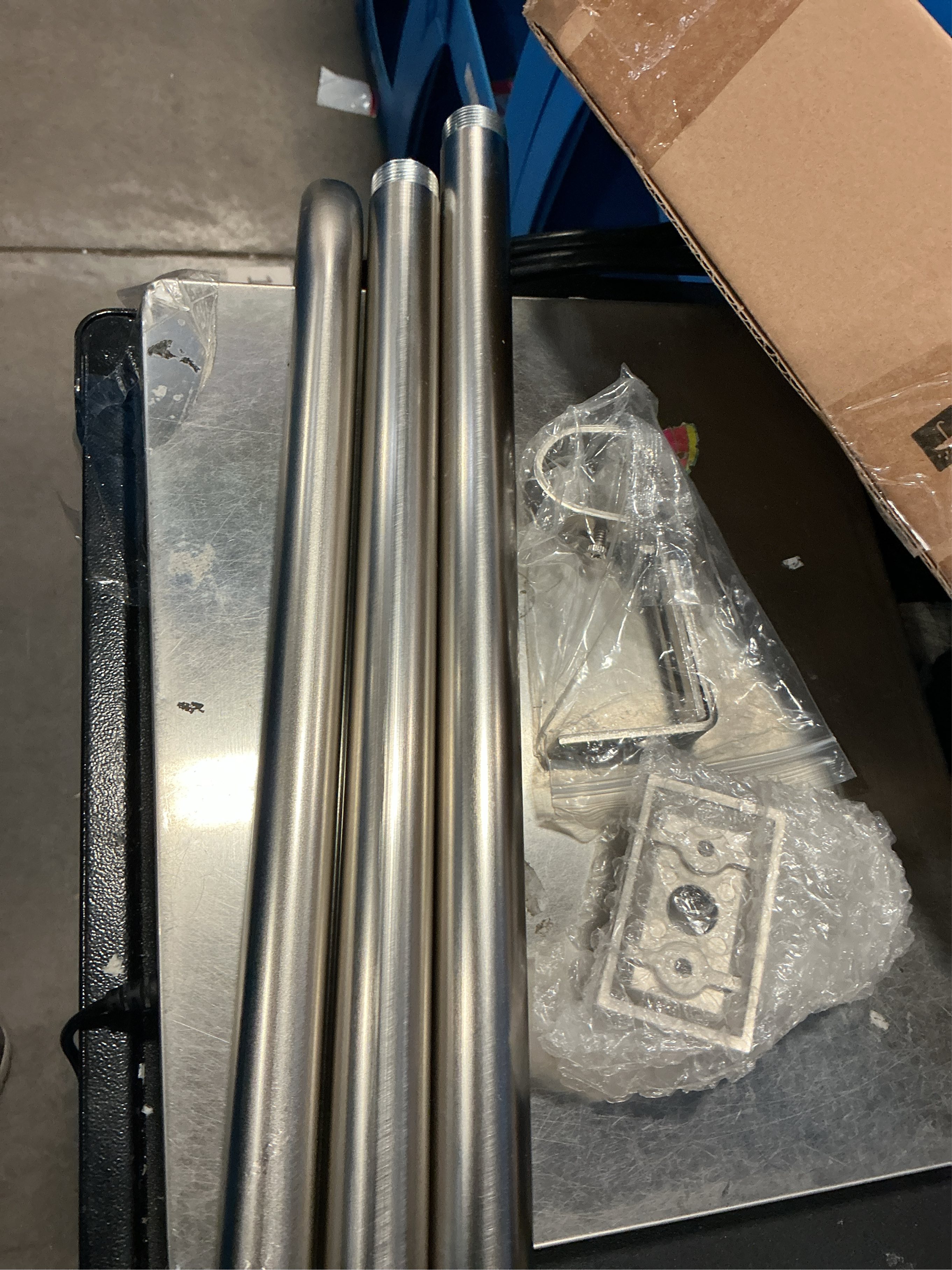 Nickel Wrap Around Curtain Rods:Blackout Heavy Duty Adjustable Window Curtain Rod Room Darkening,1Inch Modern Decorative Curved French Metal Single Drapery Rod Easy Install,Satin Nickel 48-90