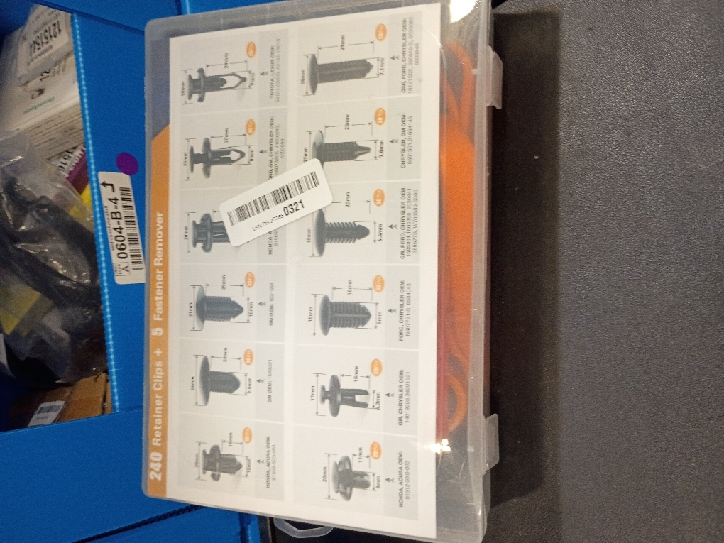 GOOACC 240PCS Bumper Retainer Clips Car Plastic Rivets Fasteners Push Retainer Kit 12 Popular Sizes Auto Push Pin Rivets Set -Door Trim Panel Fender Clips for GM Ford Toyota Honda Chrysler