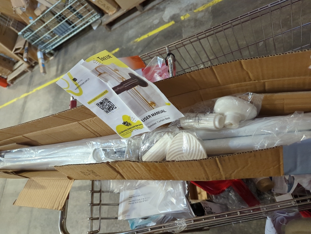 AIZESI 1PCS Spring Tension Curtain Rods 24 to 46 Inch White Tension Rod Spring Curtain Rod Short Curtains Rod 's Tension Adjustable Curtain Rods for Window, (With One Set Rod's Holder)