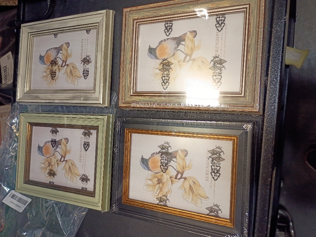 AAQ 4 Pack 4x6 Picture Frame - Picture Frames with HD Plastic Cover,Photo Frame for Wall & Tabletop Picture Frames