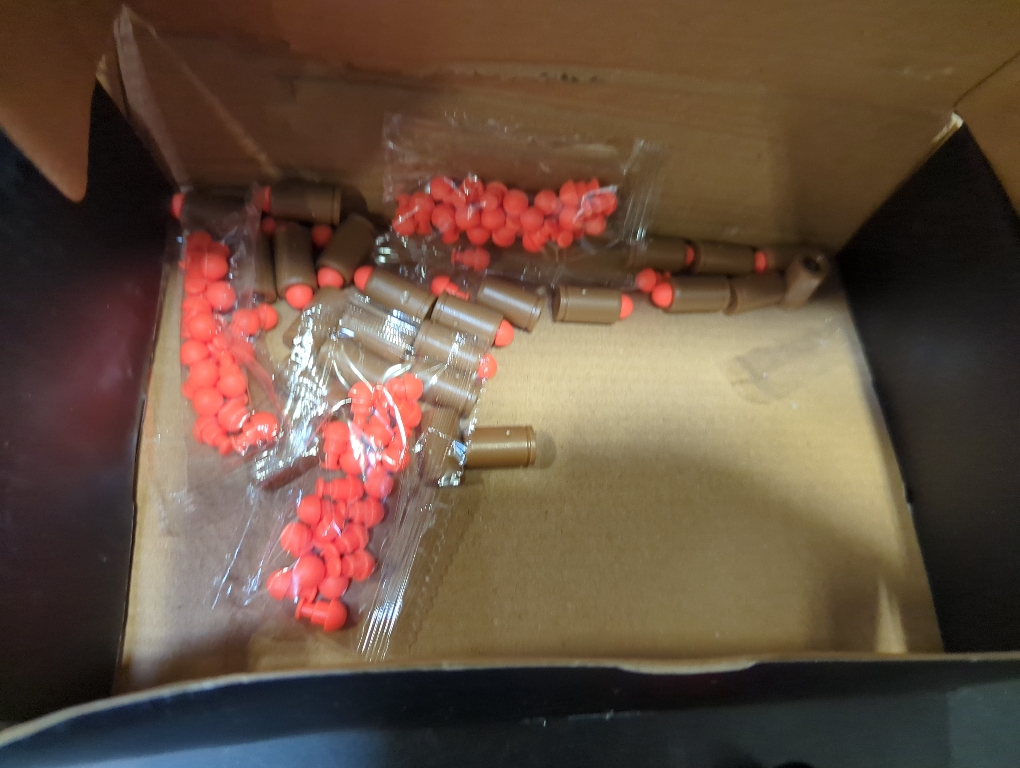 Soft Bullet Toy Gun - Semi-Automatic Mode, Realistic Shell Ejecting Toy Guns, Birthday Gift (Red & Black)