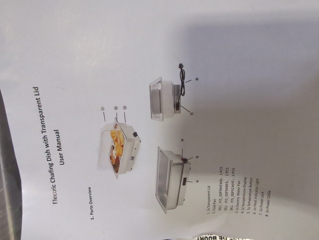 Electric Chafing Dish, 3 x 3QT Size Electric Chafing Dish Buffet Set with Rotary Knob Adjustable Temp, 700W Electric Buffet Servers and Warmers with Roll Top for Catering