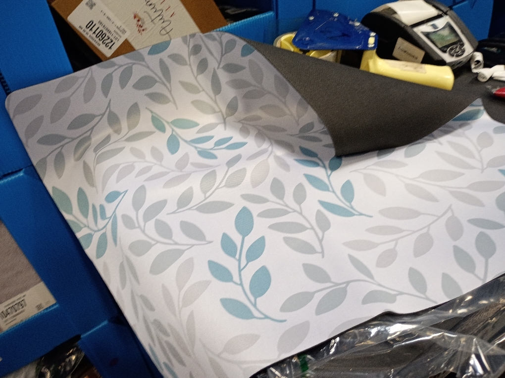 Gray Blue Branch Leaves Washer and Dryer Covers For The Top,Anti-slip Washing Machine Dust Cover Pad,Dryer Top Protector Mat for Laundry Room Kitchen Decor,23.6X19.7 in