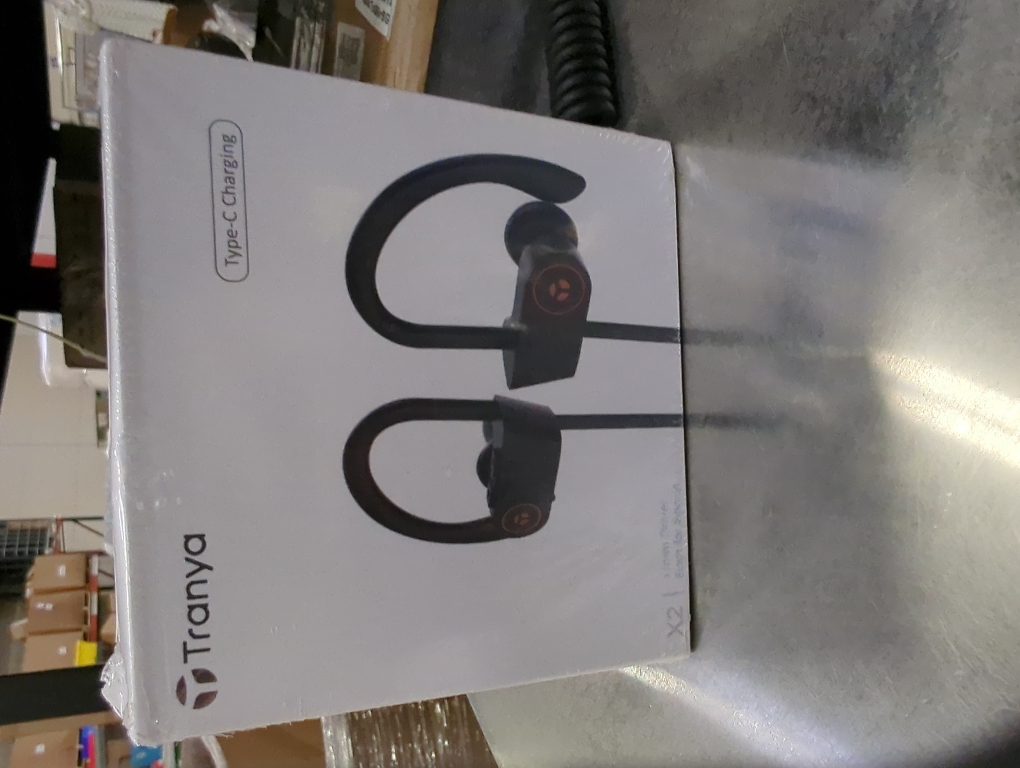 TRANYA X2 Wireless Sports Earbuds Bluetooth Headphones with 12 H Playtime Type-C Charging, 11mm Driver for Premium Sound, IPX5 Waterproof for Workout Sports