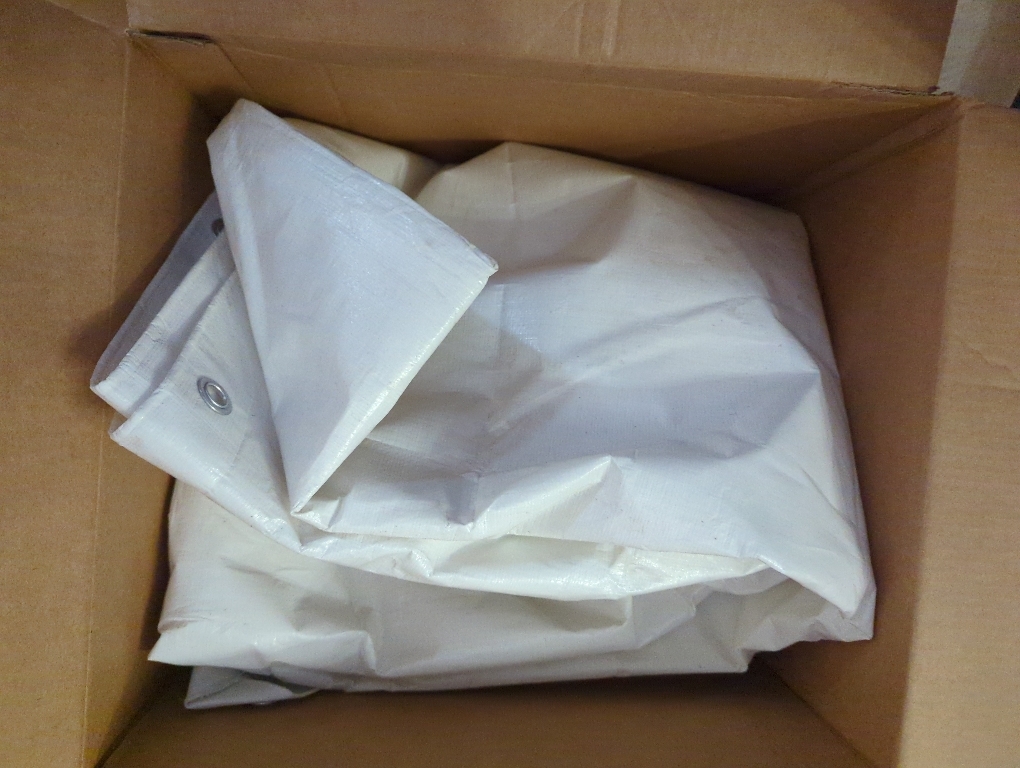 Tarpaulin Sunscreen Shade Rainproof Antifreeze Anti-Aging Outdoor, Size (Color : White)