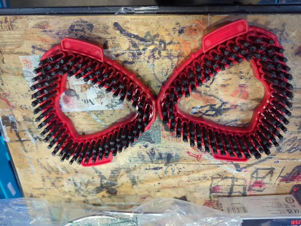 Scrub Brush Replacement Head,Microfiber Hard Cleaning Brush, 2pcs Scrub Brush Replacement Tile Floor Cleaning Brush Attachment for O Ceda EasyWring 1 Tank System