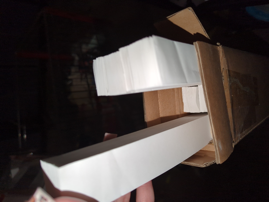 Changshade 6-Pack Pleated Paper Temporary Shades Cordless Light Filtering Cut to Size Temporary Paper Blinds for Indoor Windows of Office, Bedroom, Bathroom, Living Room, 36 W x 72 H, White