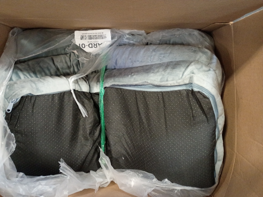 EHEYCIGA Orthopedic Dog Beds for Extra Large Dogs 44x32Inch, Waterproof Memory Foam XL Pet Bed with Sides, Non-Slip and Egg-Crate Foam Big Dog Couch Bed with Washable Removable Cover, Grey