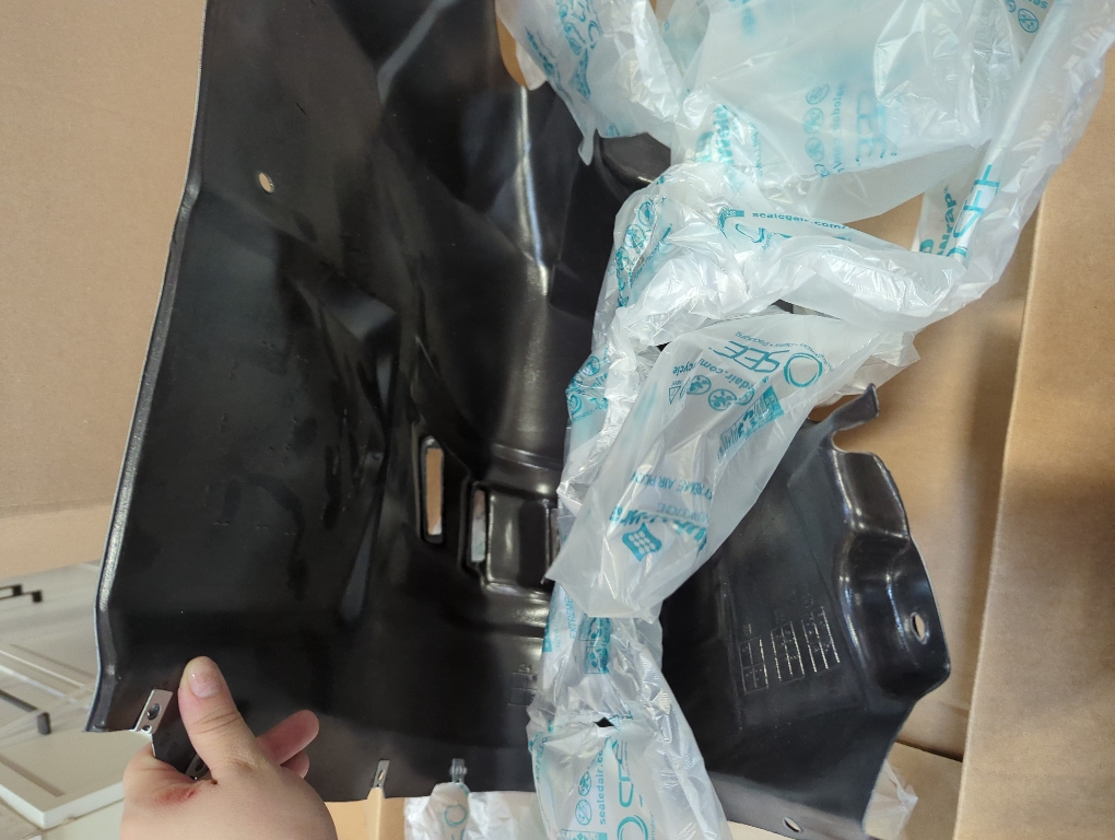 TRQ Front Right Inner Fender Liner Black Passenger Side Fits Select 2014-2021 Ram ProMaster 1500 ProMaster 2500 ProMaster 3500 CH1249196