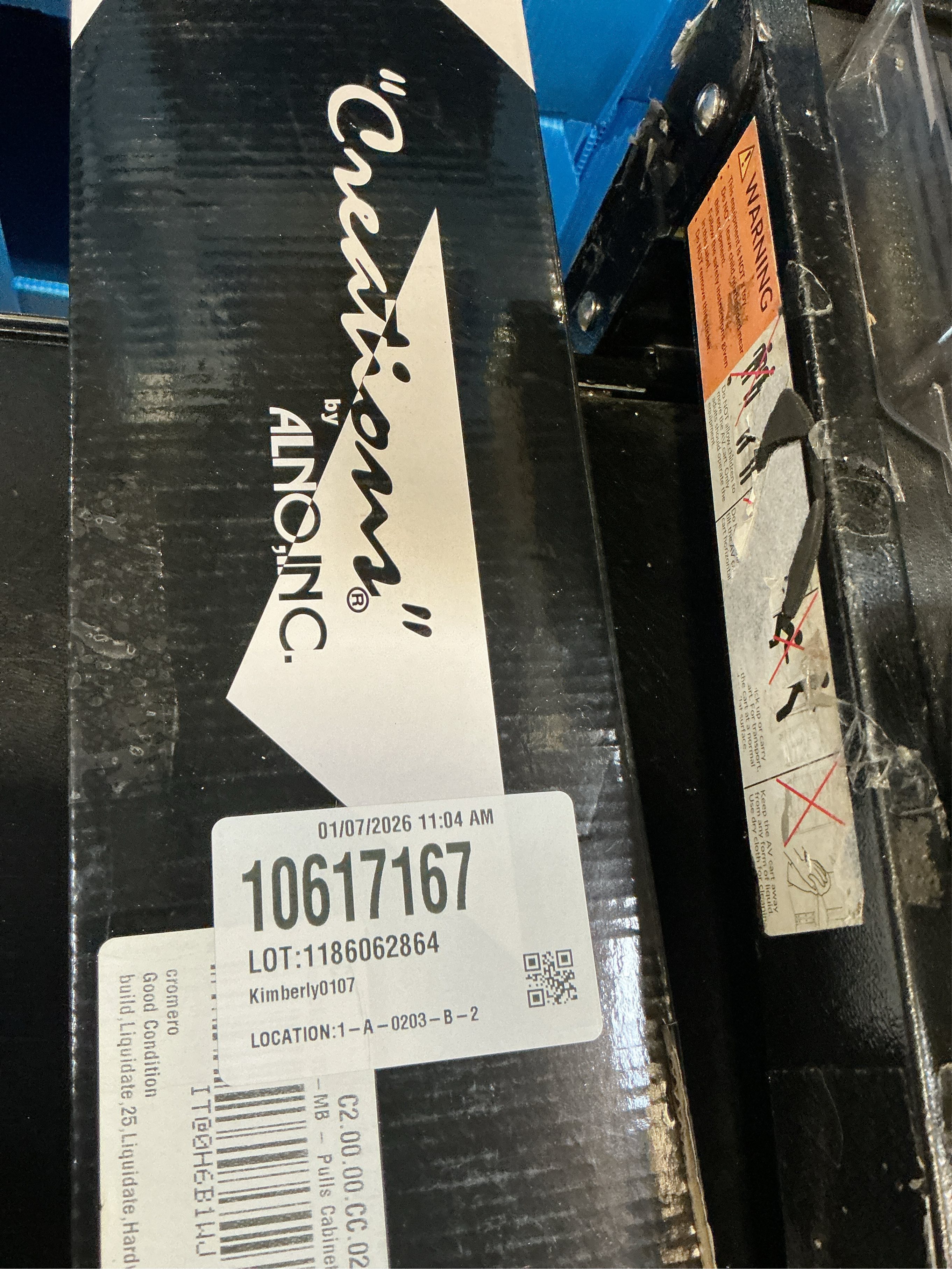 Alno D860-12 Contemporary Acrylic 12 Center To Center Large Cabinet Handle / Drawer Pull