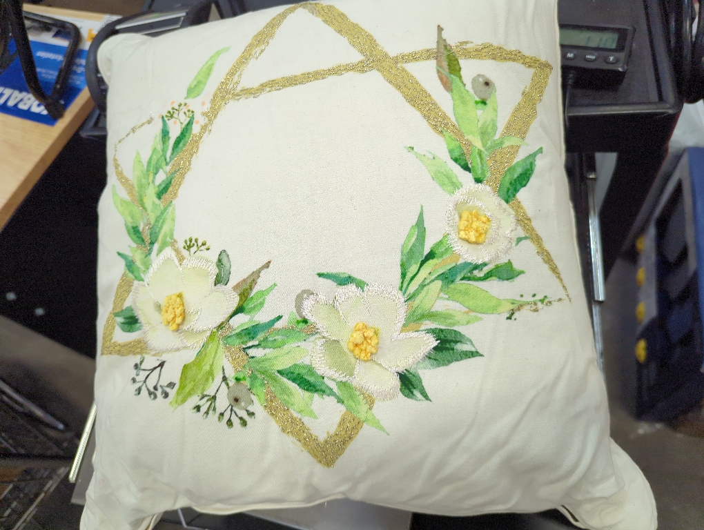 Star Of David Decorative White Pillow