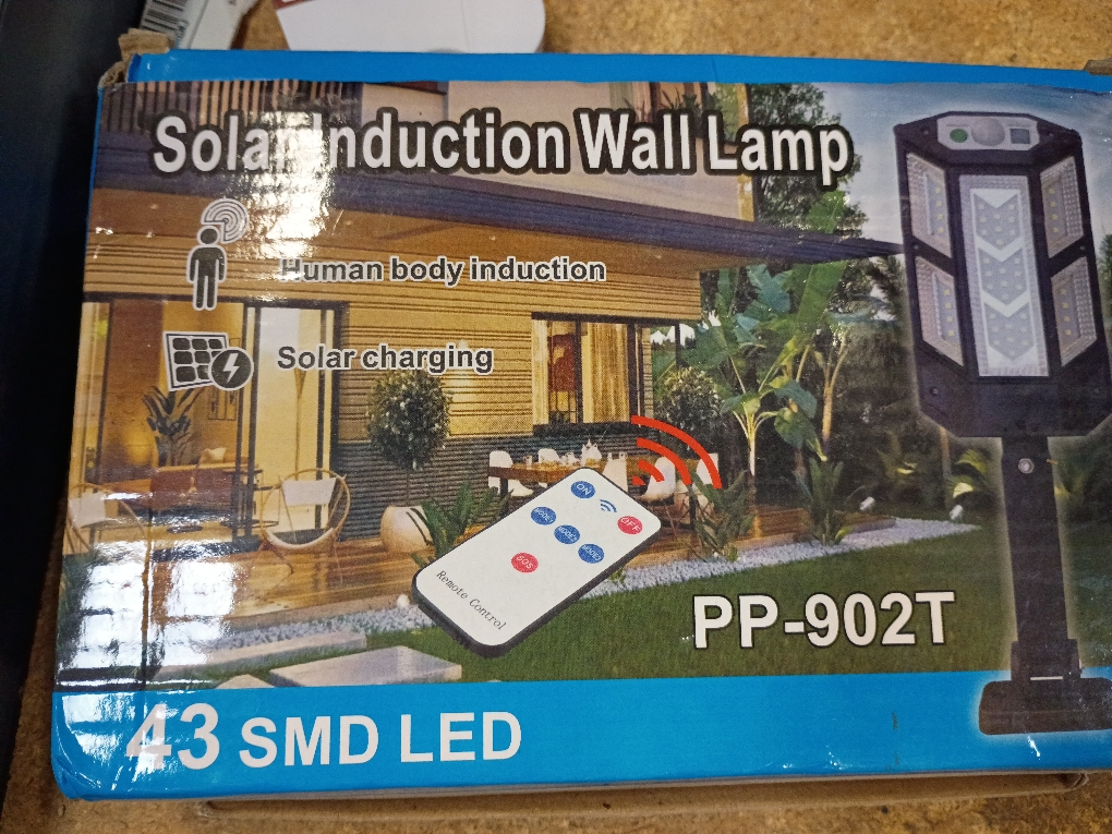 Solar induction wall lamp