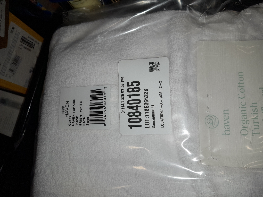Haven Turkish Cotton Bath Towel in Bright White