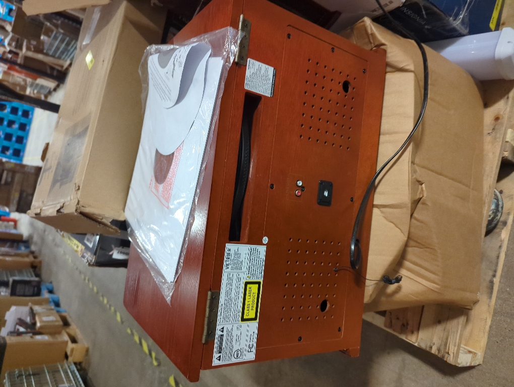 Victrola Aviator Signature Bluetooth Record Player, Mahogany - 1