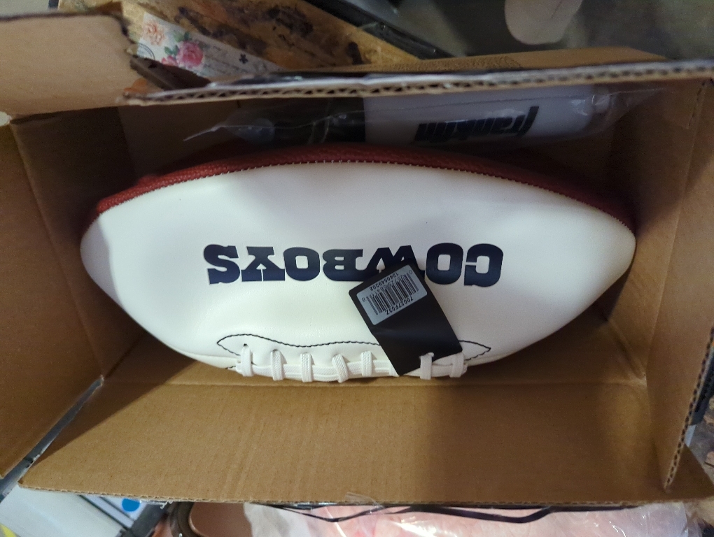Franklin Sports NFL Autograph Football - Official Size White Panel Souvenir Football for Autographs   Signatures - NFL Team Fan Shop Memorabilia