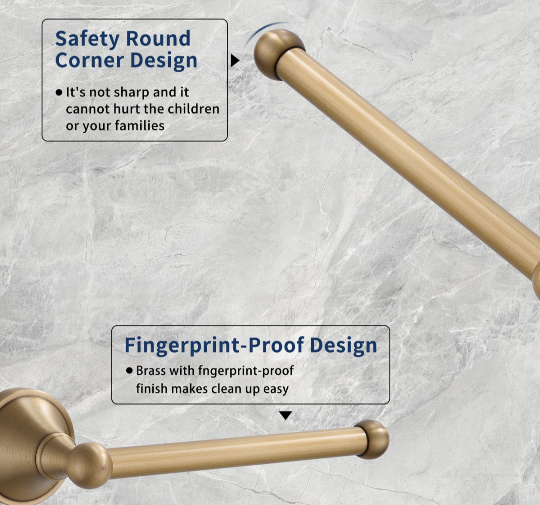 Toilet Paper Holder Without Cover Antique Brass Bathroom Tissue Roll Bar
