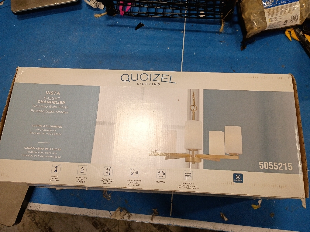 3 Light, Uplight, Chandelier, New Age Brass Finish, 4 White Muslin Glass