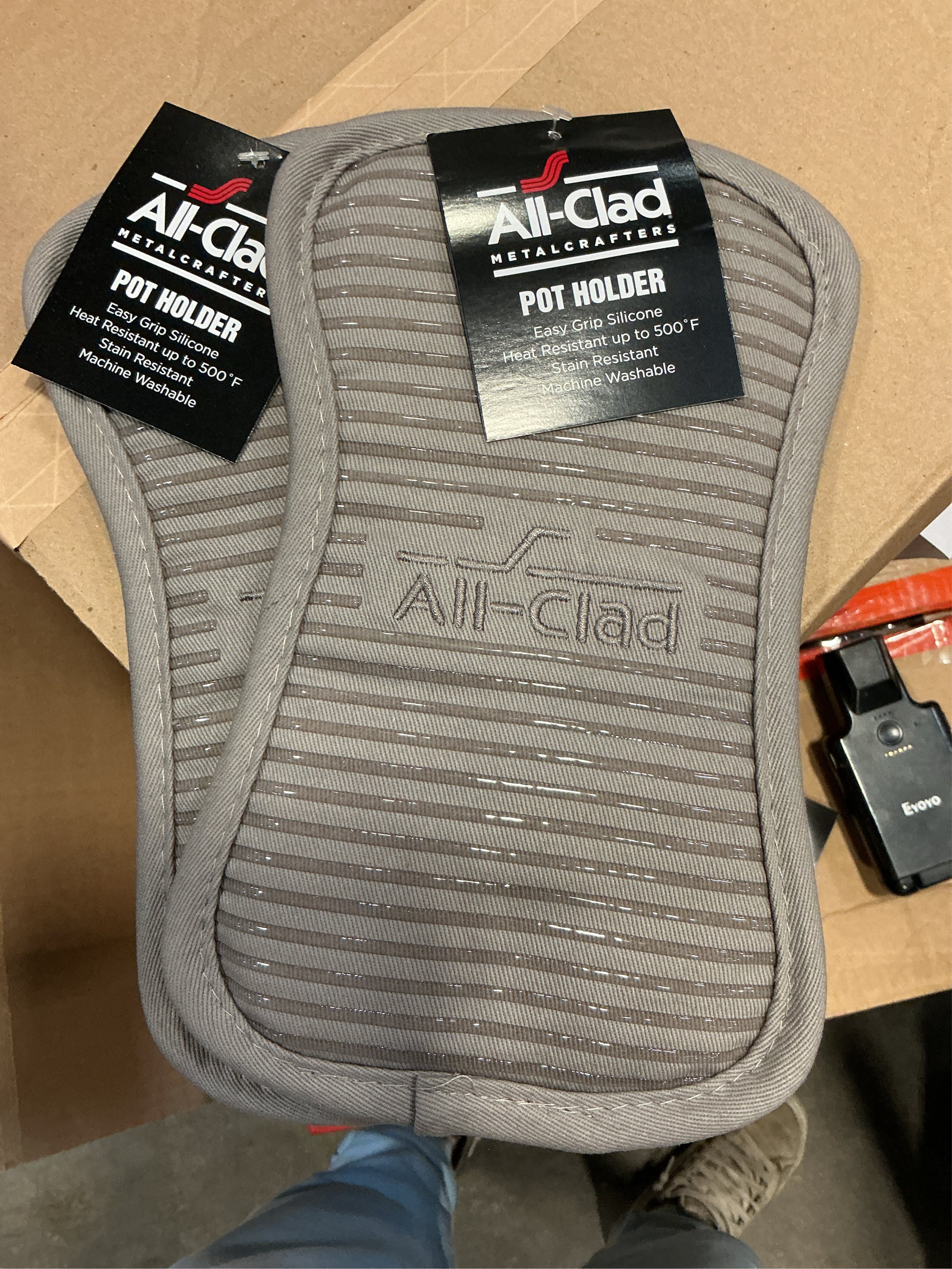 All-Clad Premium Pot Holder, 2 Pack, Titanium