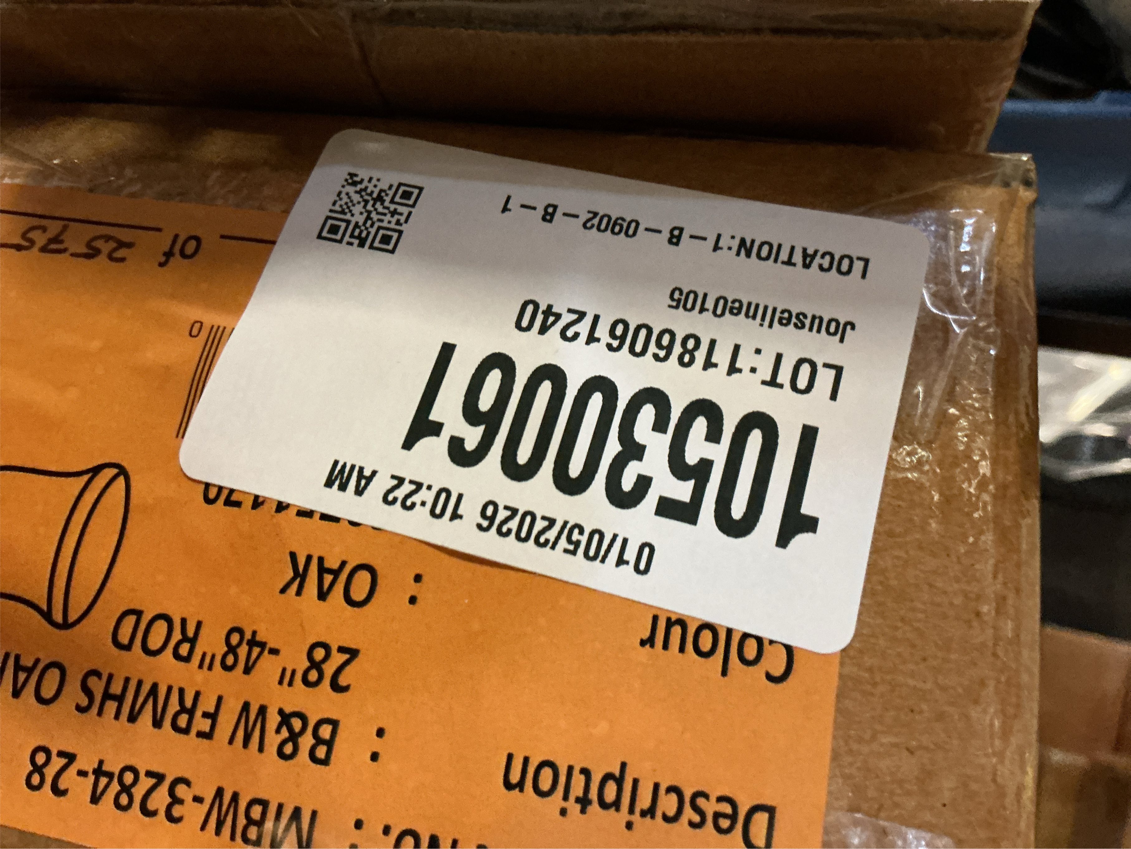 Bee & Willow Selah 28-Inch to 48-Inch Adjustable Curtain Rod Set in Oak