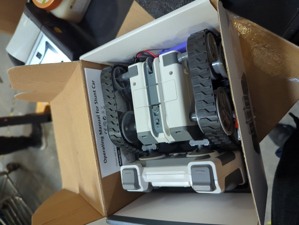 Remote Control Car RC Cars for Boys Kids, RC Fast Crawler Car Remote Control Double-Sided Tracked with 2 Batteries,360° Rotating High Speed RC Stunt Car Toy Gifts for Xmas Birthday-White