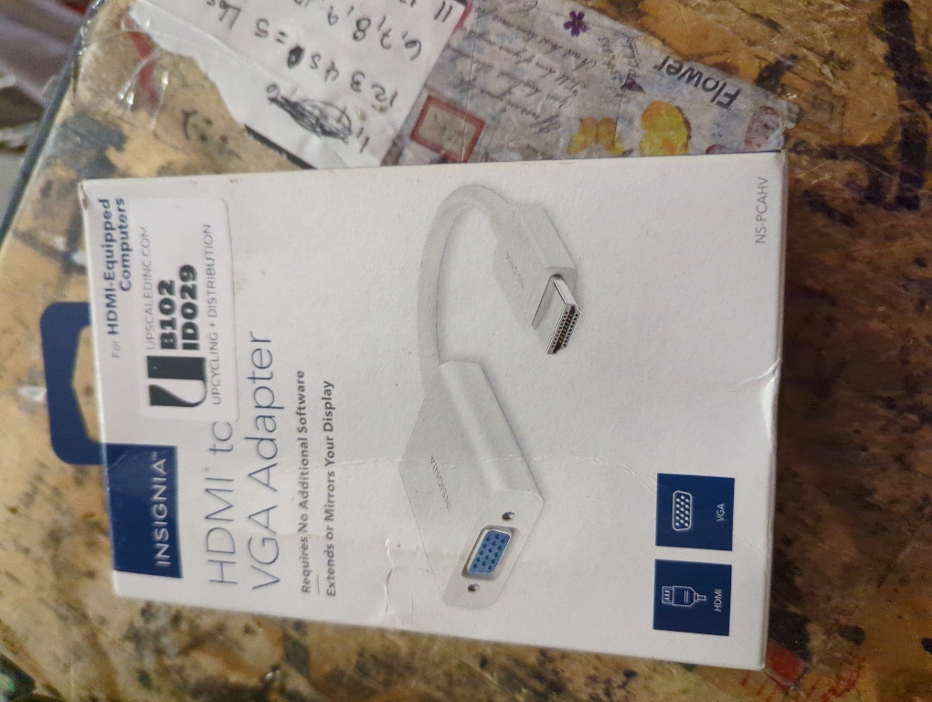 Insignia - HDMI to VGA Adapter - Model: NS-PCAHV -