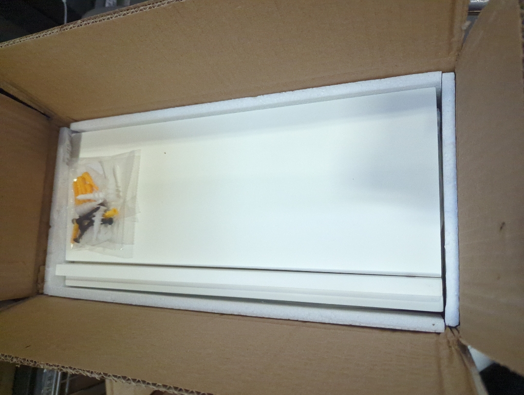 Set of 3 Color Black and White WOPITUES Floating Shelves with Black Metal Guardrail, Shelves for Wall Decor Set of 3, Wall Shelves for Bedroom, Bathroom, Kitchen, Living Room, Plants, Picture Frames, Art- Black and White