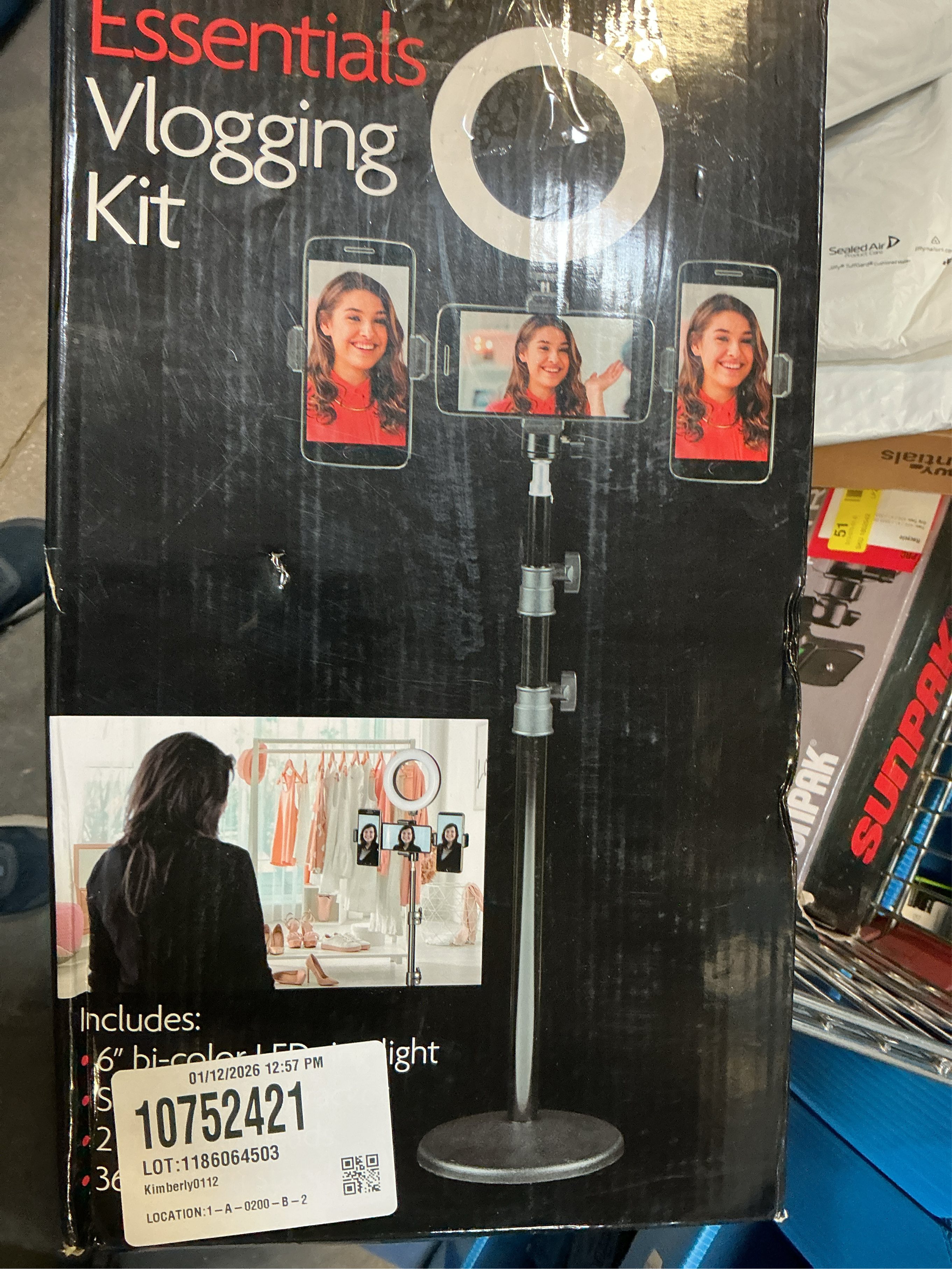 Sunpak - Essentials Vlogging Kit - Black