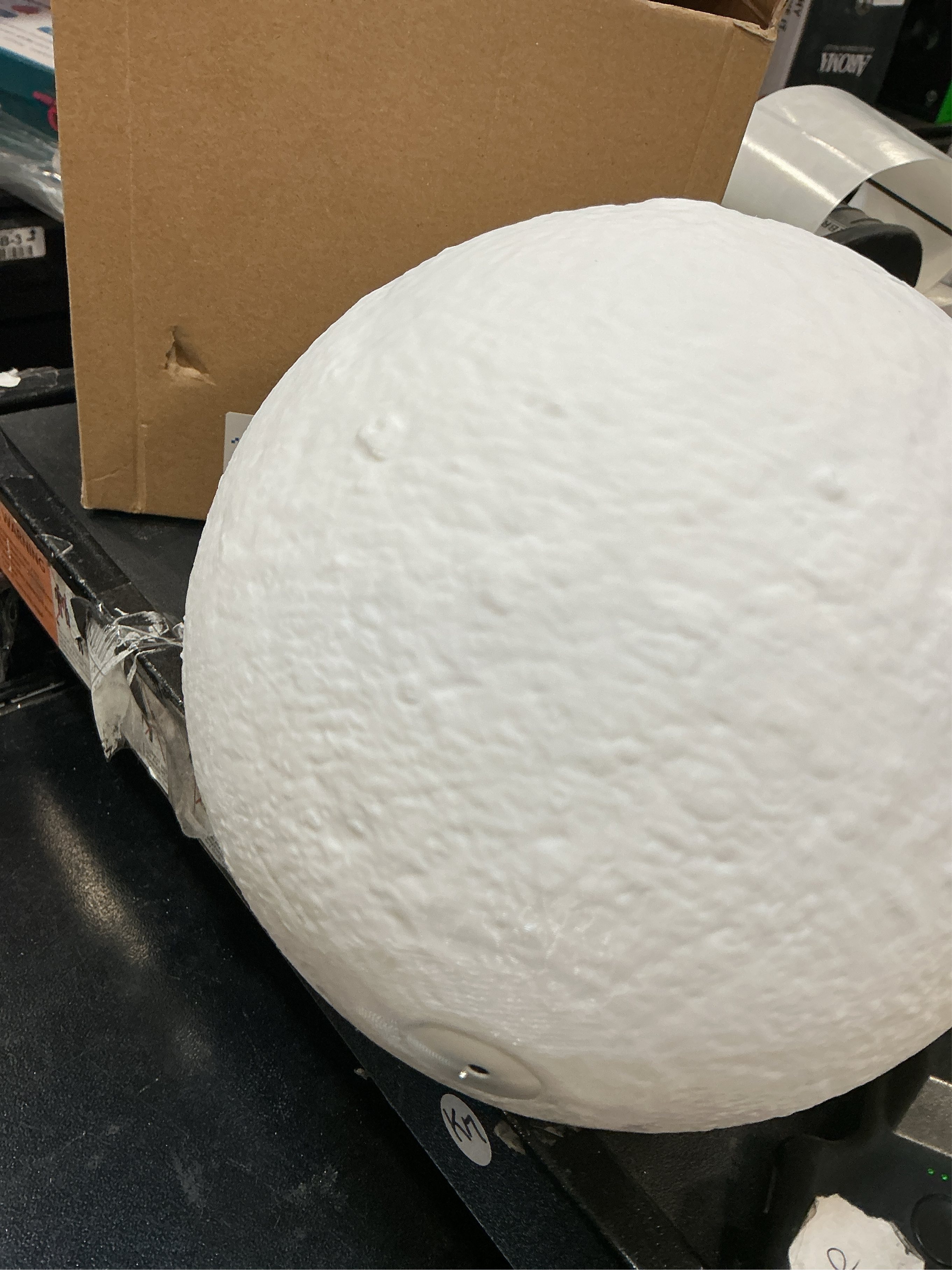 Mydethun Large Moon Lamp - 7.1 Large Christmas Table Décor, Gifts for Women and Mom, Touch-Dimmable Lamp with Wooden Base – Rechargeable Dual Color Night Light for Bedroom, Home