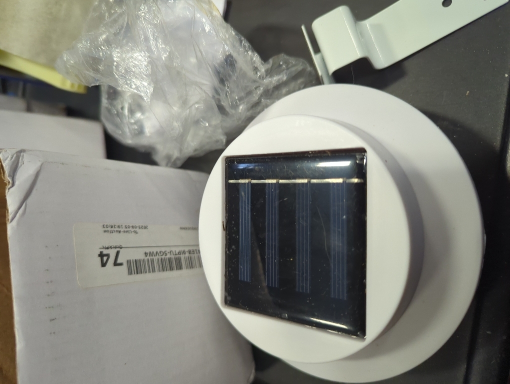 Solar Powered LED Gutter Lights 3 LED Deck Gutter Solar Lights Outdoor Waterproof LED Garden Yard Wall Lamp with Bracket for Fence Wall Stair Step Landscape Pathway, White Night Utility Security Light