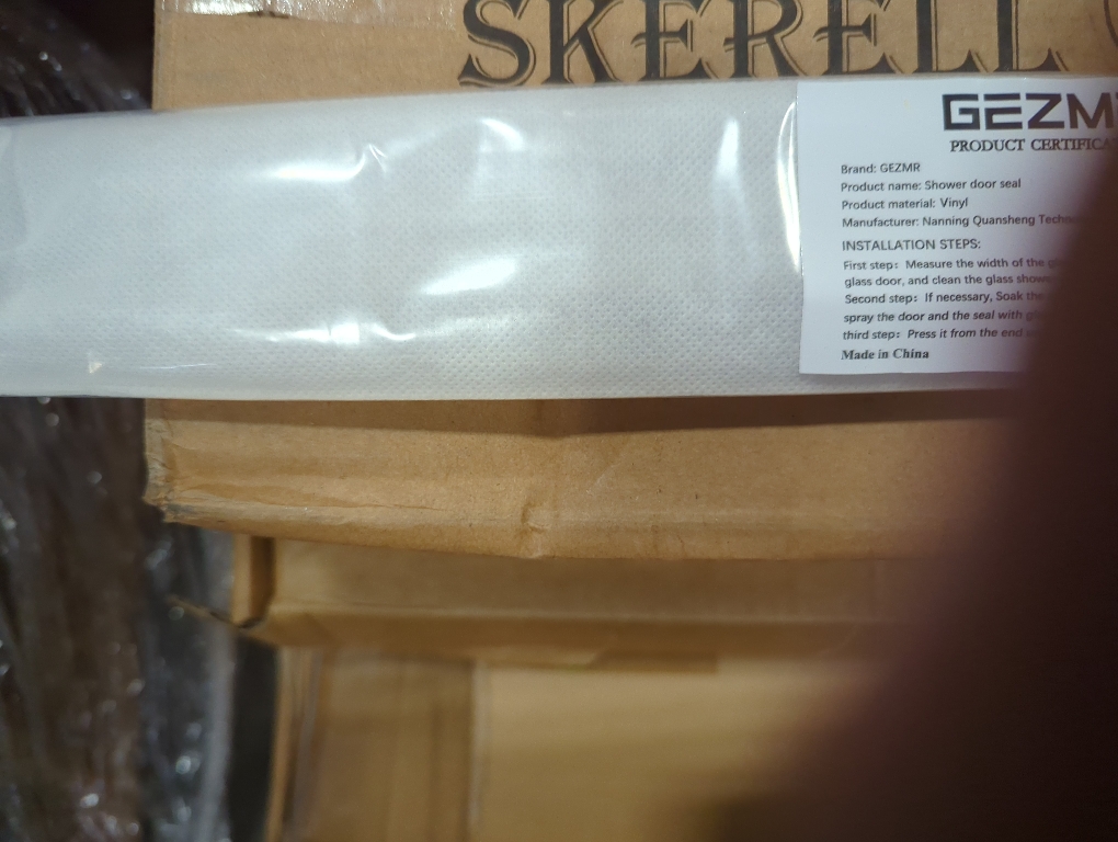 2-Pack Frameless Shower Door Bottom Seal (1/4'' X 39'') Clear Glass Shower Door Sweep Strip can Covers up to 23mm Gap - Stop Leaks