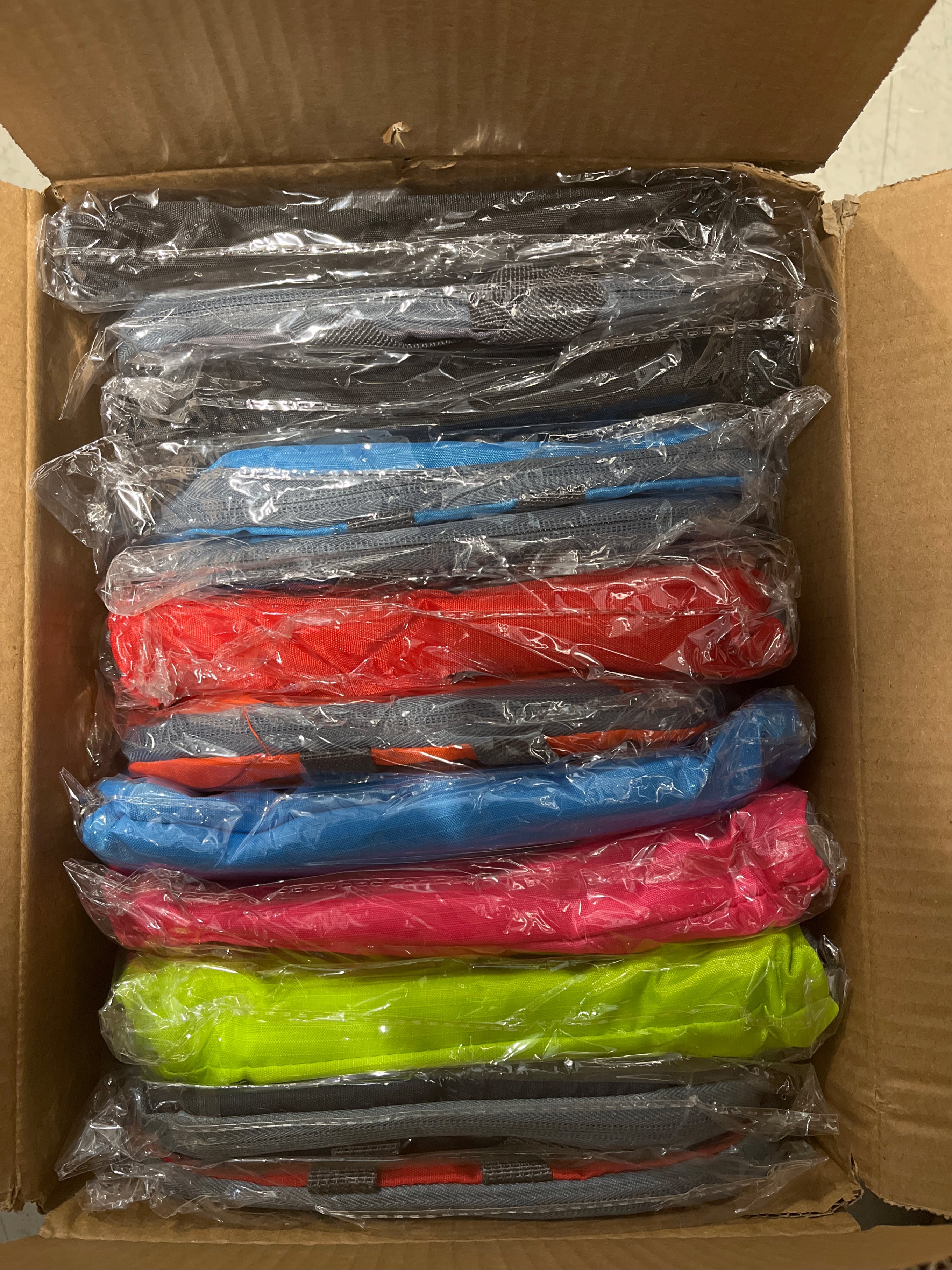 12 Pcs 17Inch Backpack in Bulk Foldable Classic Back Packs Colorful Book Bags Assorted Colors Lightweight Bookbags for Outdoor Travel Student School Supply 8 Colors