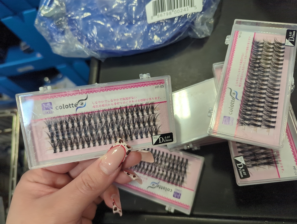 6 Pack Eyelash Clusters, D 0.07 13mm Curly Natural Individual Diy False Lash Clusters,Soft Long Wispy Fluffy Cluster Eyelash Extensions for Beginners Self Use Everyday Wear Women Seamless Blend (Pink)