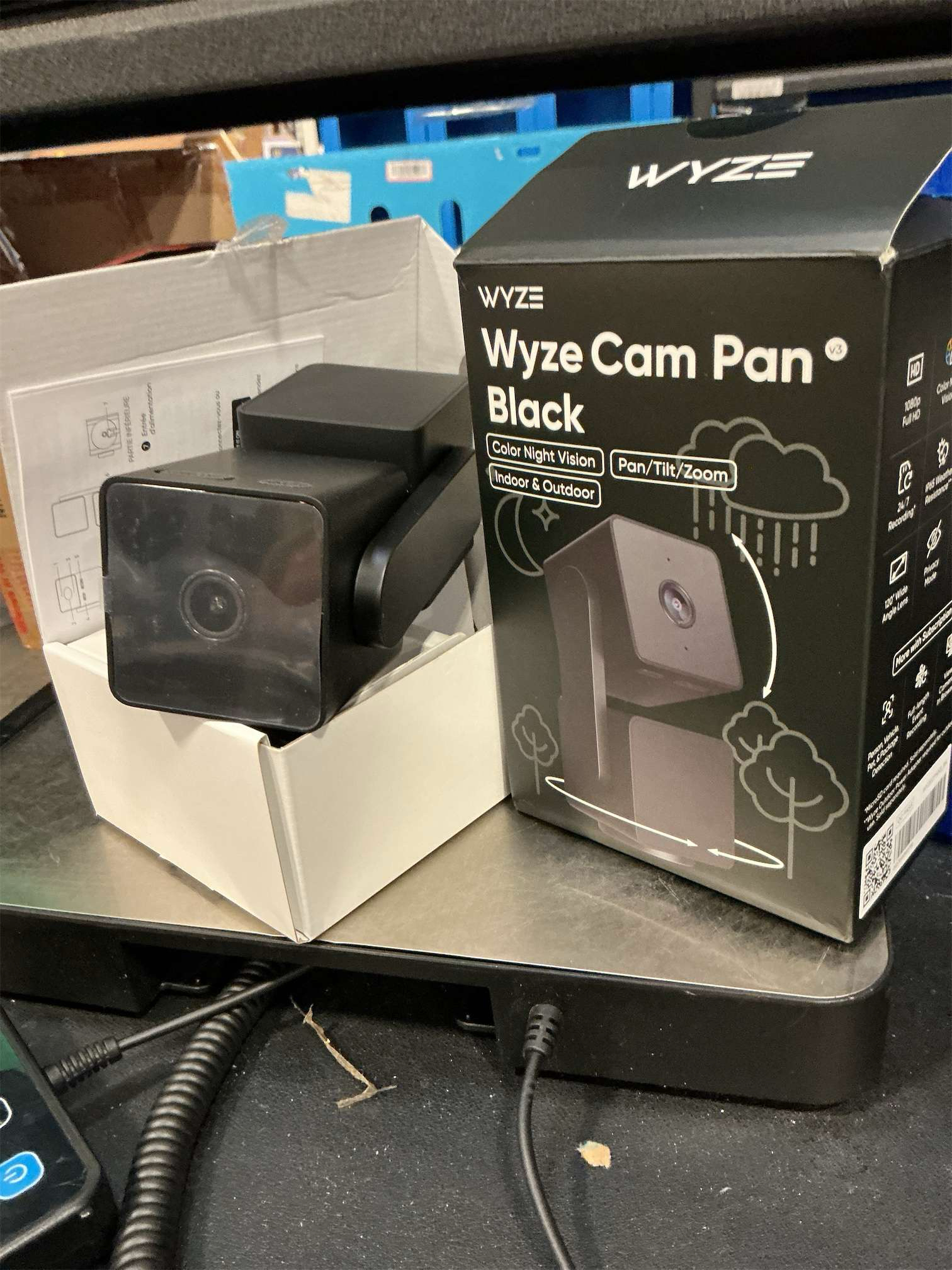 WYZE Cam Pan v3 Indoor/Outdoor IP65 1080P 360° Pan/Tilt/Zoom WiFi Smart Home Security Camera, Motion Tracking for Baby/Pet, Color Night Vision, Works with Alexa&Google Assistant, Free Expert Setup