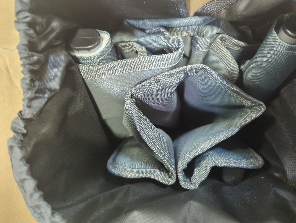 Size XL Color Grey and blue Heavy Duty Camping Chair 396lb Capacity (525lb MAX) - Waterproof 1680D Oxford - Oversized 2 Thick Padded Seat with Cup Holder & Cooler - Portable for Camping, Beach, Tailgating Slate/Navy