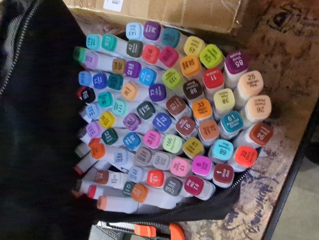 40 Color Set Touch New 6 Alcohol Graphic Art Twin Tip Pen Marker Animation (40)